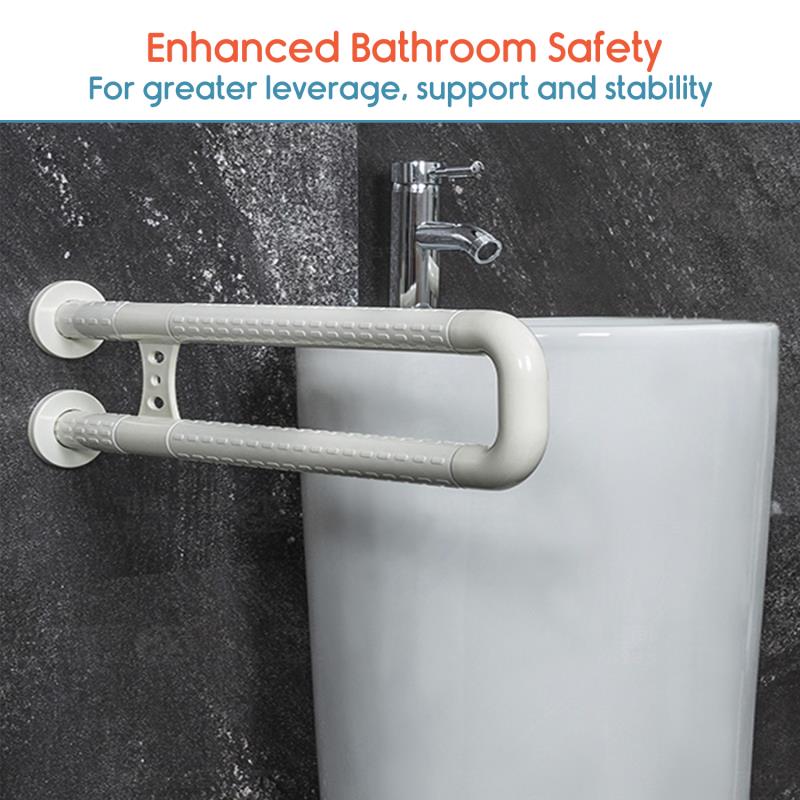 KosmoCare Stainless Steel Wall Mounted Fixed Grab Bar W/nylon Sleeve