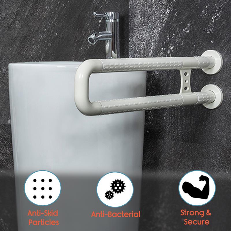 KosmoCare Stainless Steel Wall Mounted Fixed Grab Bar W/nylon Sleeve