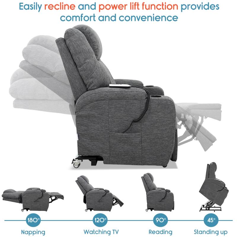 KosmoCare Power Lift Infinite Positions Zero Gravity Recliner Chair with 3 German Motors
