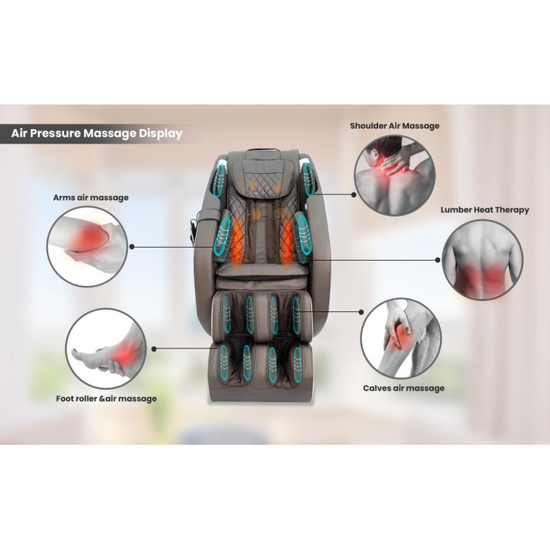 KosmoCare Zero Gravity Massage Chair with 4 massage rollers and heating system