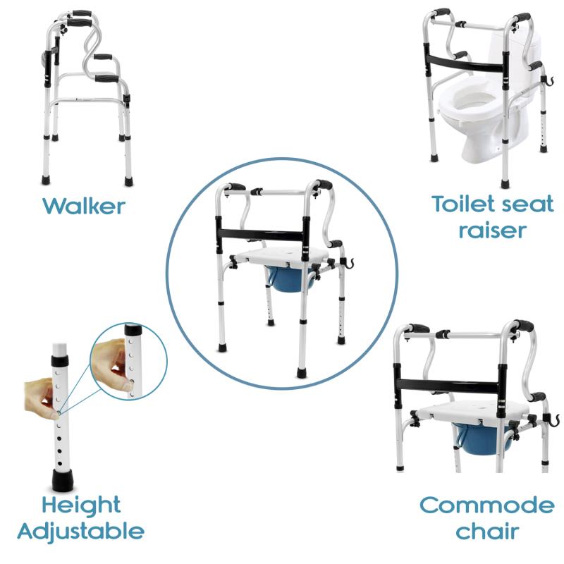 KosmoCare Multipurpose Walker with Commode (RX213)