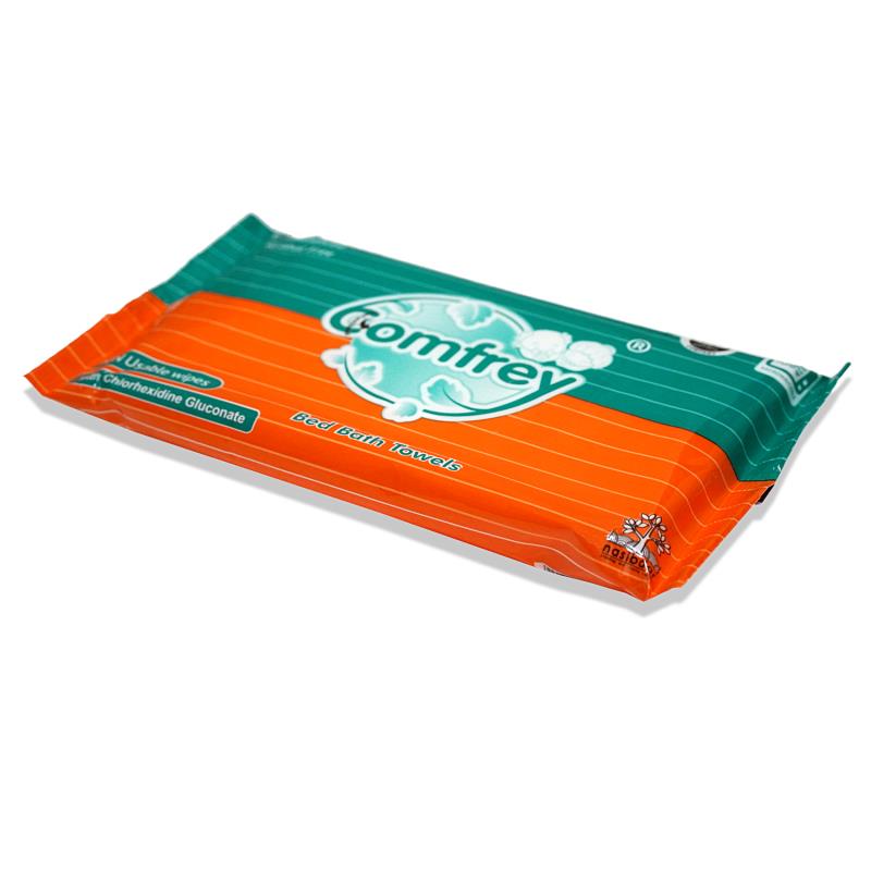 Comfrey Bed Bath Towels Alcohol Free Cleansing Wipes