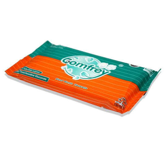 Comfrey Bed Bath Towels Alcohol Free Cleansing Wipes