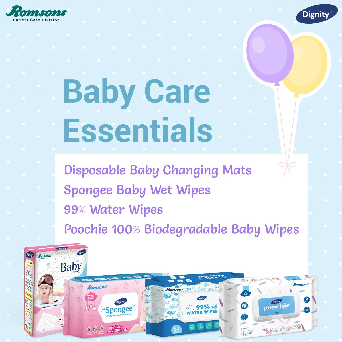 Baby Combo Pack (Wipes + Changing Mats)