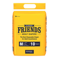 FRIENDS ADULT DIAPERS ECONOMY 10's X 12 C