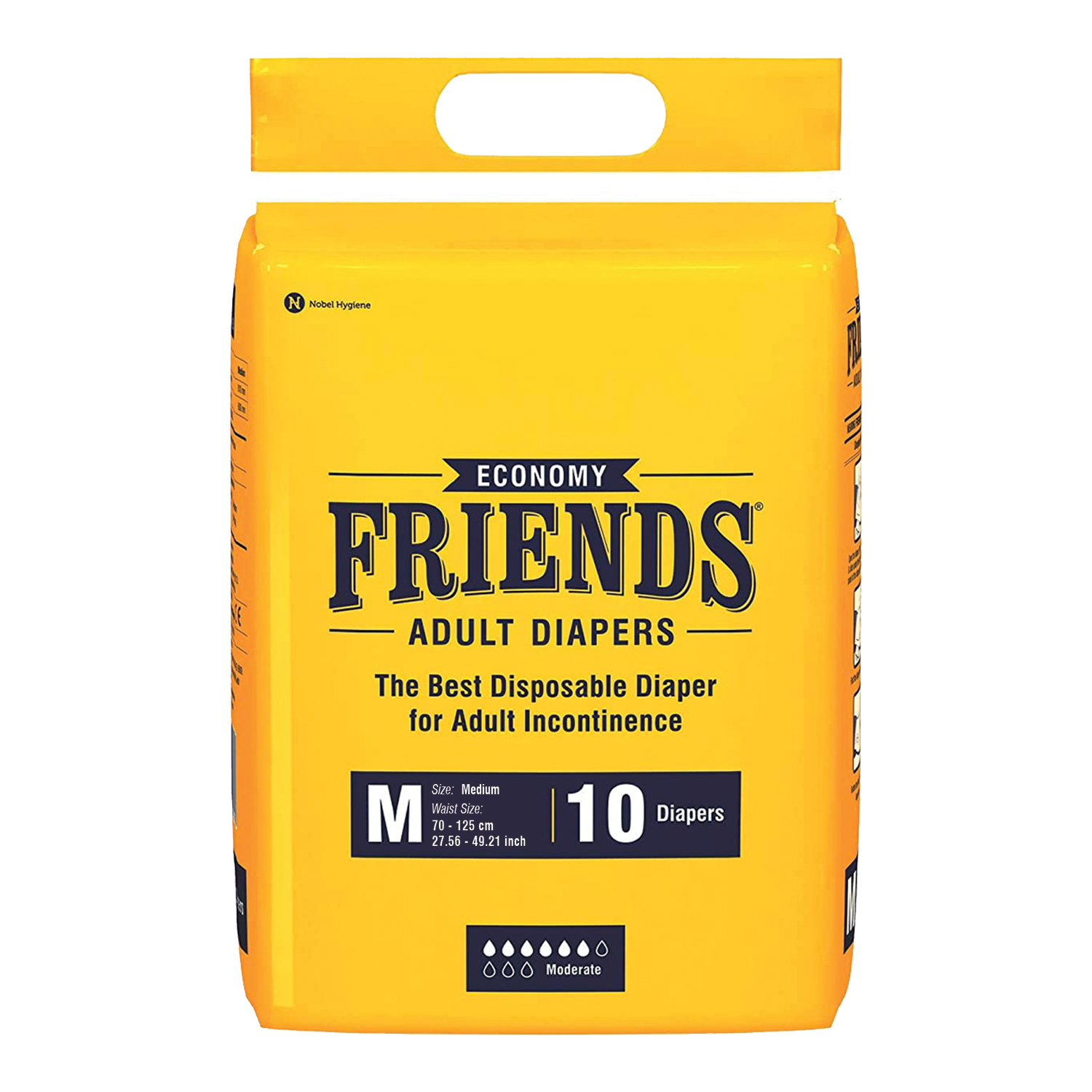FRIENDS ADULT DIAPERS ECONOMY 10's X 12 C