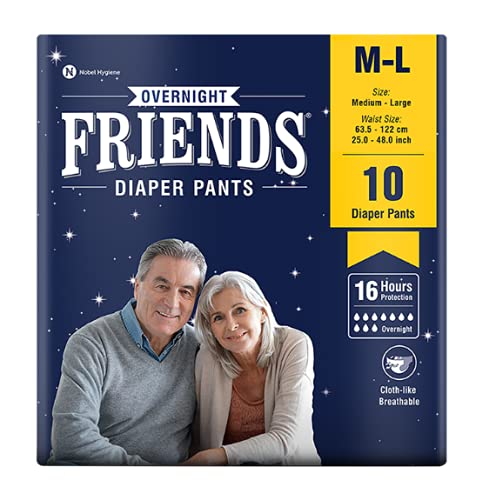 FRIENDS ADULT DRY PANTS OVERNIGHT 10'S X 8 C (MFG)