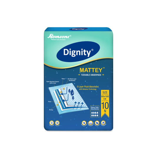 Dignity Mattey Disposable Tuckable Underpads  (10 Pcs/Pack)