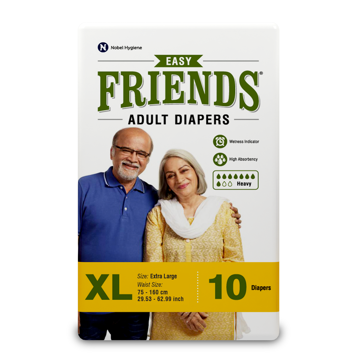 FRIENDS ADULT DIAPERS EASY 10's × 12 Case