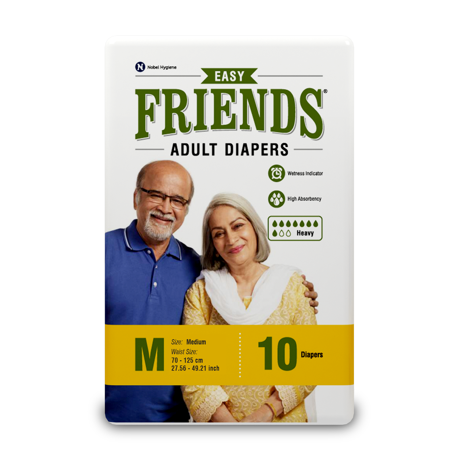 FRIENDS ADULT DIAPERS EASY 10's × 12 Case