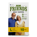 FRIENDS ADULT DIAPERS EASY 10's × 12 Case