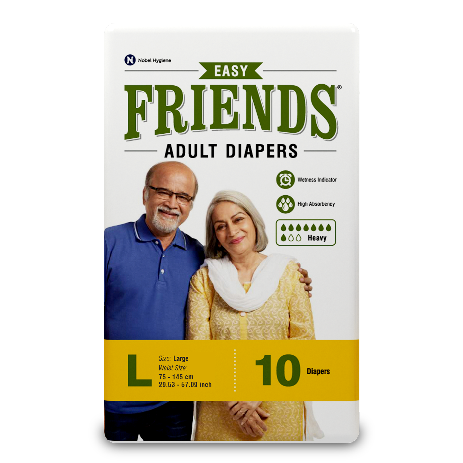 FRIENDS ADULT DIAPERS EASY 30' piece × 4 Case