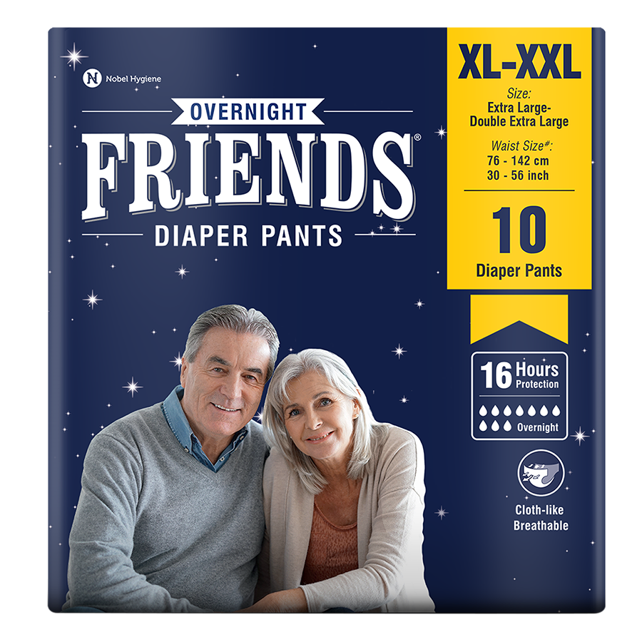 FRIENDS ADULT DRY PANTS OVERNIGHT 10'S X 8 C (MFG)