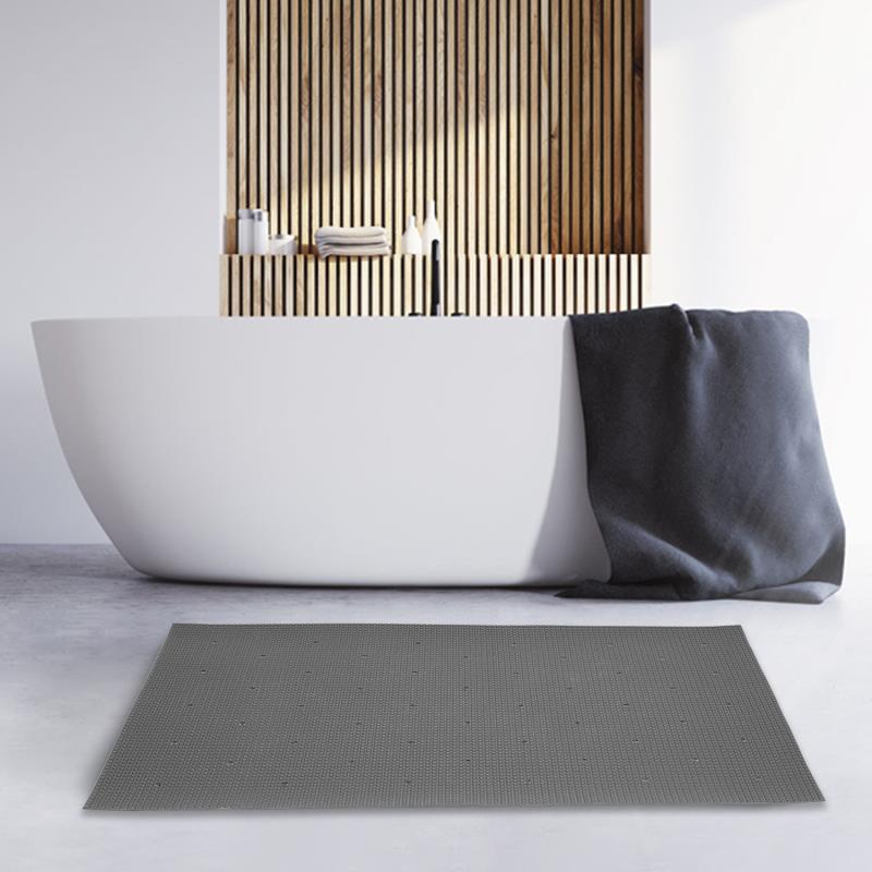 Shower Mat Size 40 cm x 60cm (Square-Grey)
