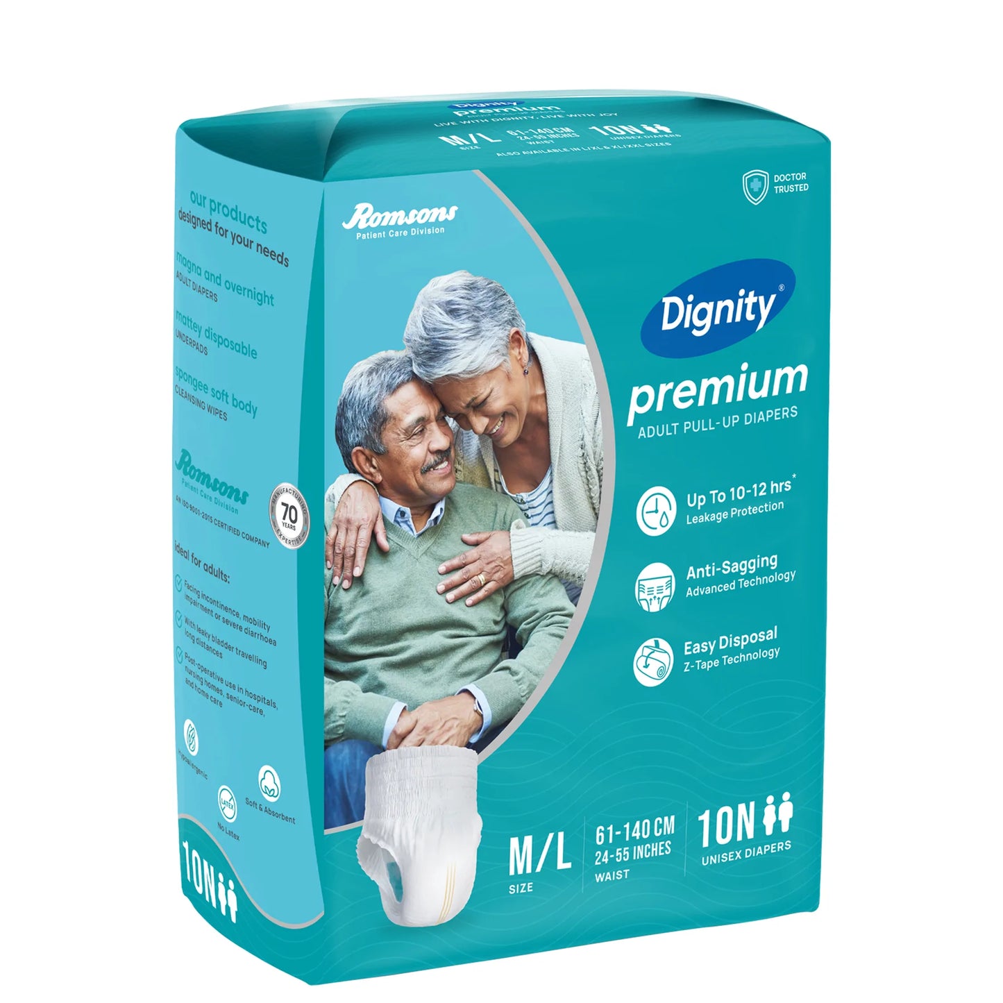 Dignity Premium Pull Up Adult Diapers (10 Pcs/Pack)