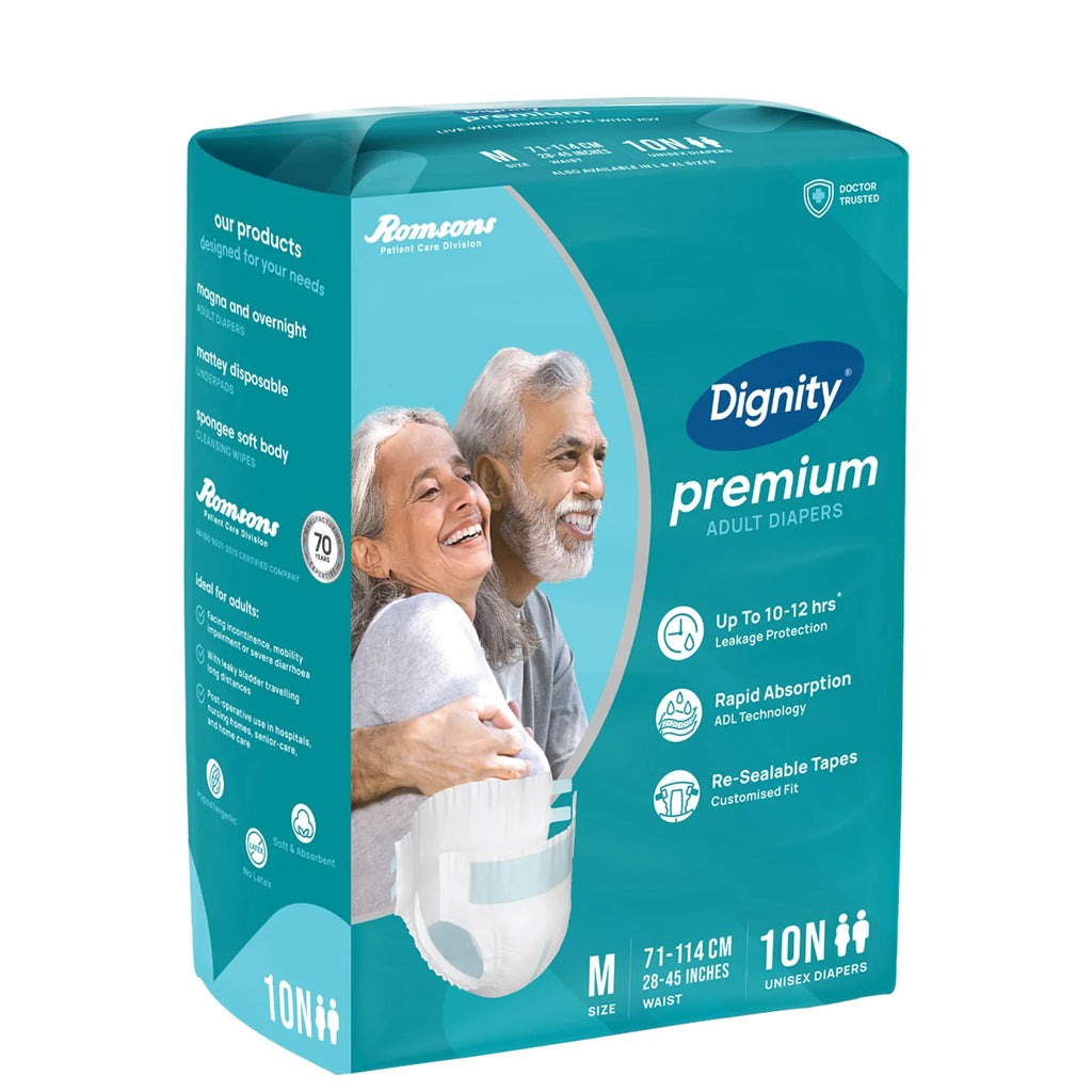 Dignity Premium Adult Diapers (10 Pcs/Pack)