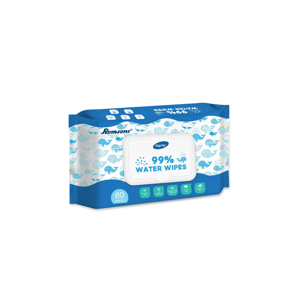Dignity 99% Water Wipes  (80 Wipes/Pack)