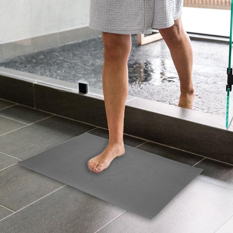 Shower Mat Size 40 cm x 60cm (Square-Grey)