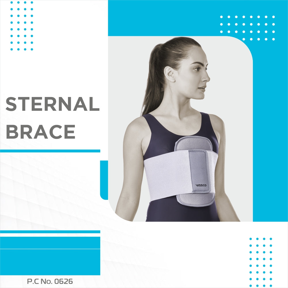 "VISSCO STERNAL BRACE (GREY COLOUR) STANDARD"