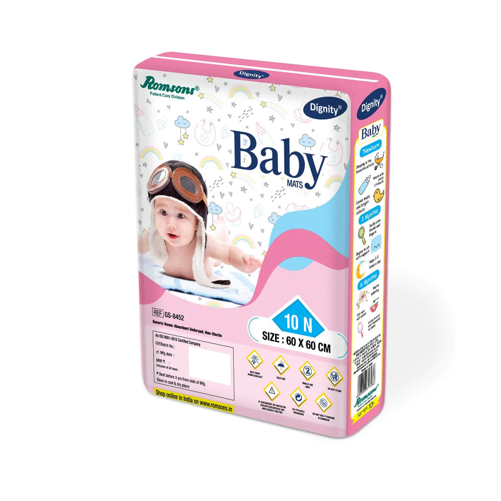 Dignity Disposable Baby Changing Mats (10 pcs/Pack)