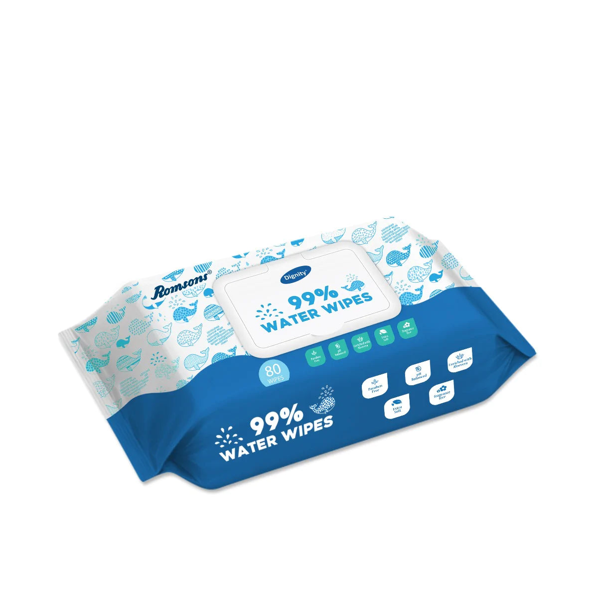 Dignity 99% Water Wipes  (80 Wipes/Pack)