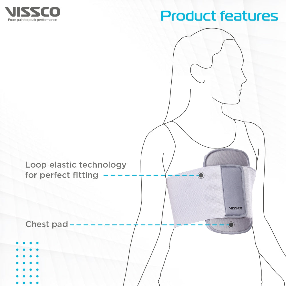 "VISSCO STERNAL BRACE (GREY COLOUR) STANDARD"