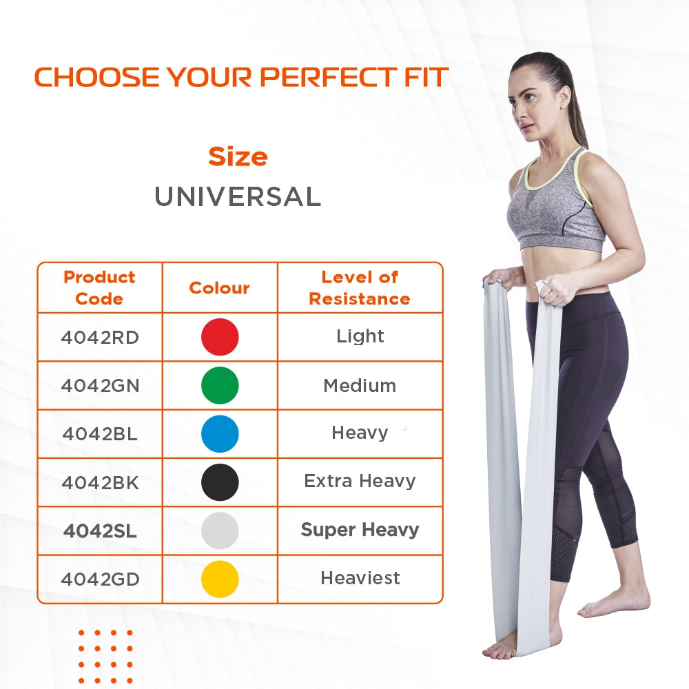 ACTIVEBAND PHYSICAL RESISTANCE BAND - SILVER 1.80 Mtrs