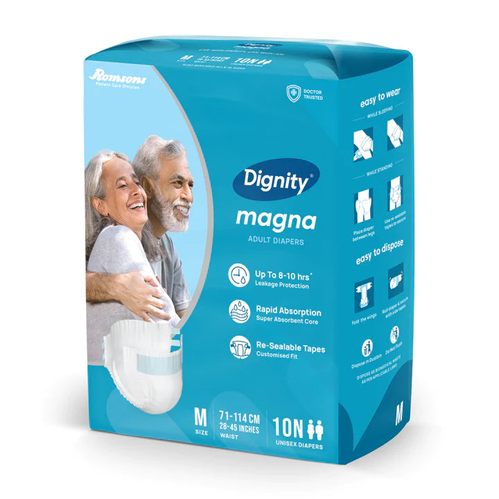Dignity Magna Adult Diapers (10 Pcs/Pack)