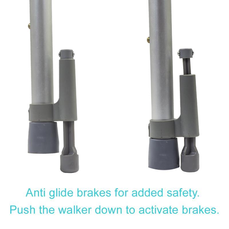 KosmoCare Deluxe Folding Walker with 3" castors and auto-glide brakes (RX214WB)