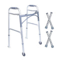 KosmoCare Deluxe Folding Walker with 3" castors and carpet gliders (RX214WC)