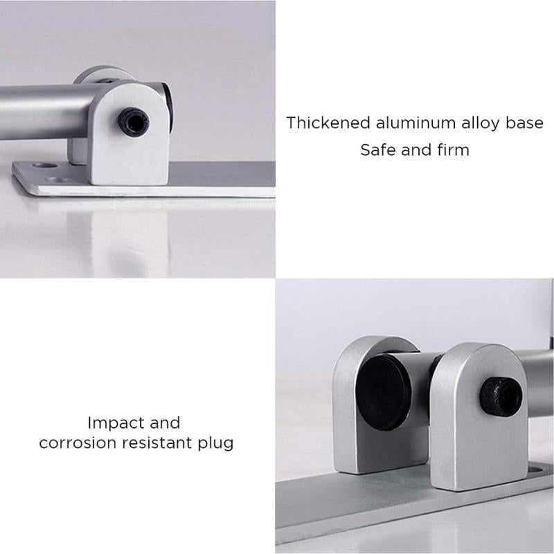 KosmoCare Wall Mounted Aluminum Swing-up Grab Bar Rails 23.6 Inch