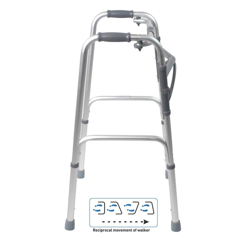 KosmoCare Reciprocal Height Adjustable Folding Walker (RX207)