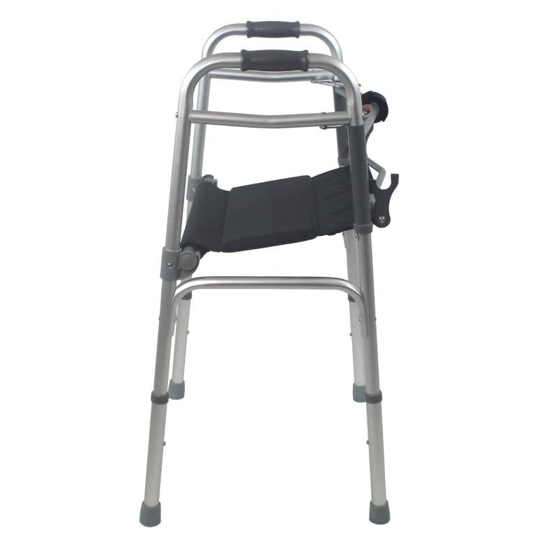 KosmoCare Height adjustable Folding Walker with Seat (RX208)