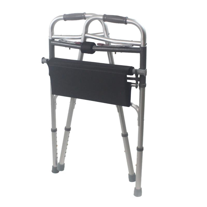KosmoCare Height adjustable Folding Walker with Seat (RX208)