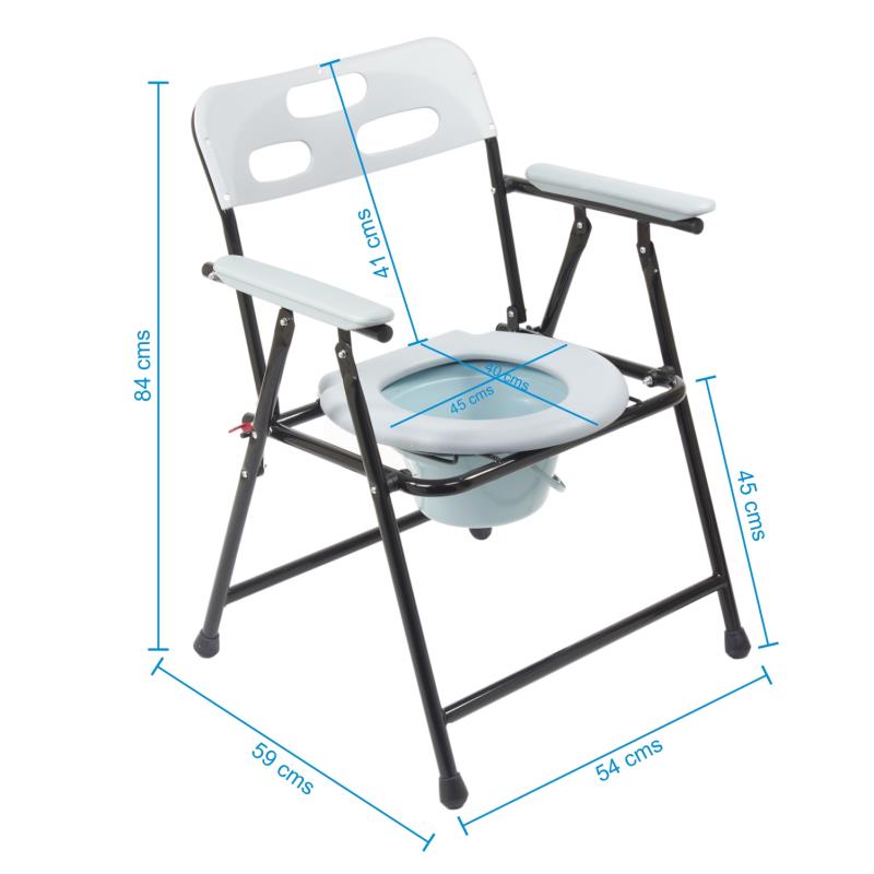 KosmoCare Deluxe Commode Chair-MS Frame(RMU107M)