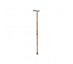 HEIGHT ADJUSTING CANE WITH PINE WOOD DESIGN