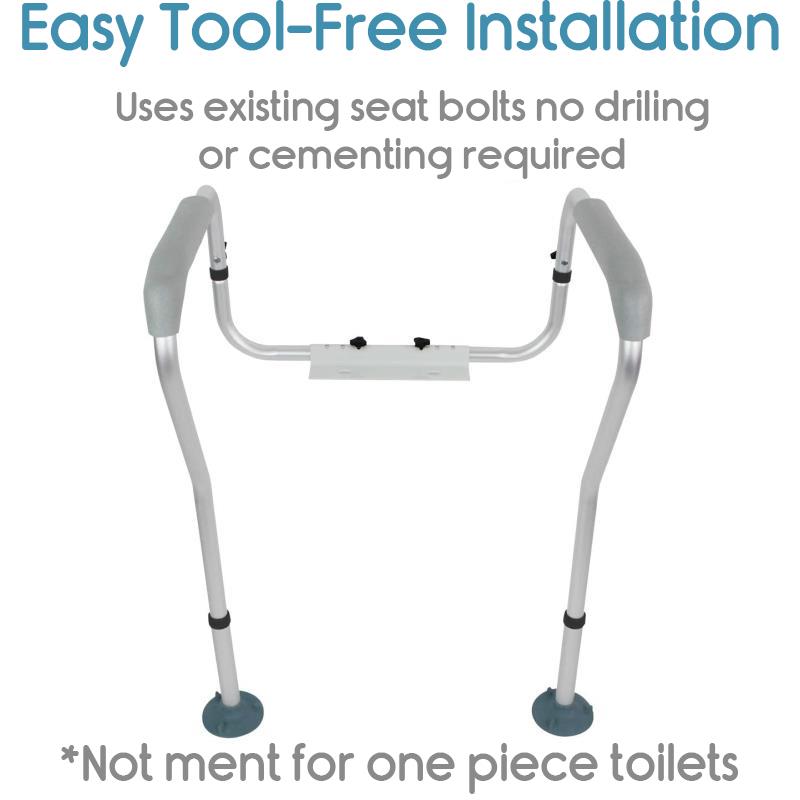 KosmoCare Toilet Safety Frame – Aluminium