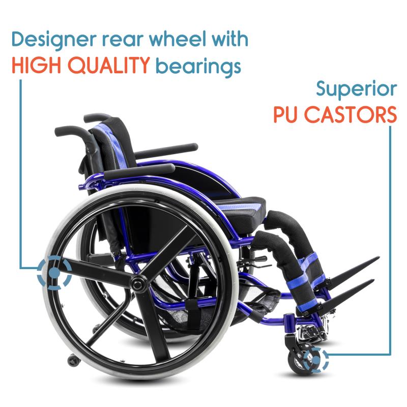 KosmoCare Wheelchair Active Series I - Blue (RCS501/RCS502)