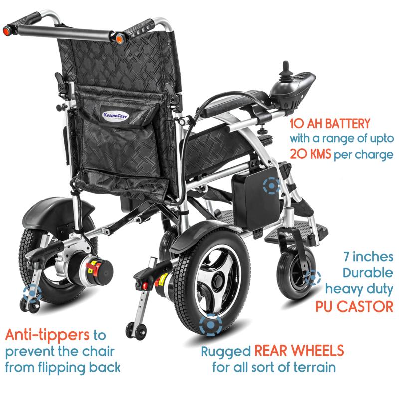 KosmoCare Duramate Light Foldable Power Wheelchair (RCE406)