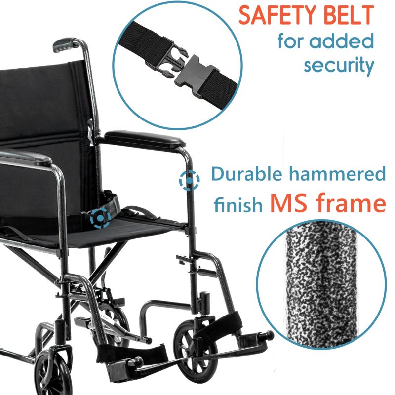 KosmoCare Tranz Wheelchair (Compact Seat : 37 cms)(RCT102)