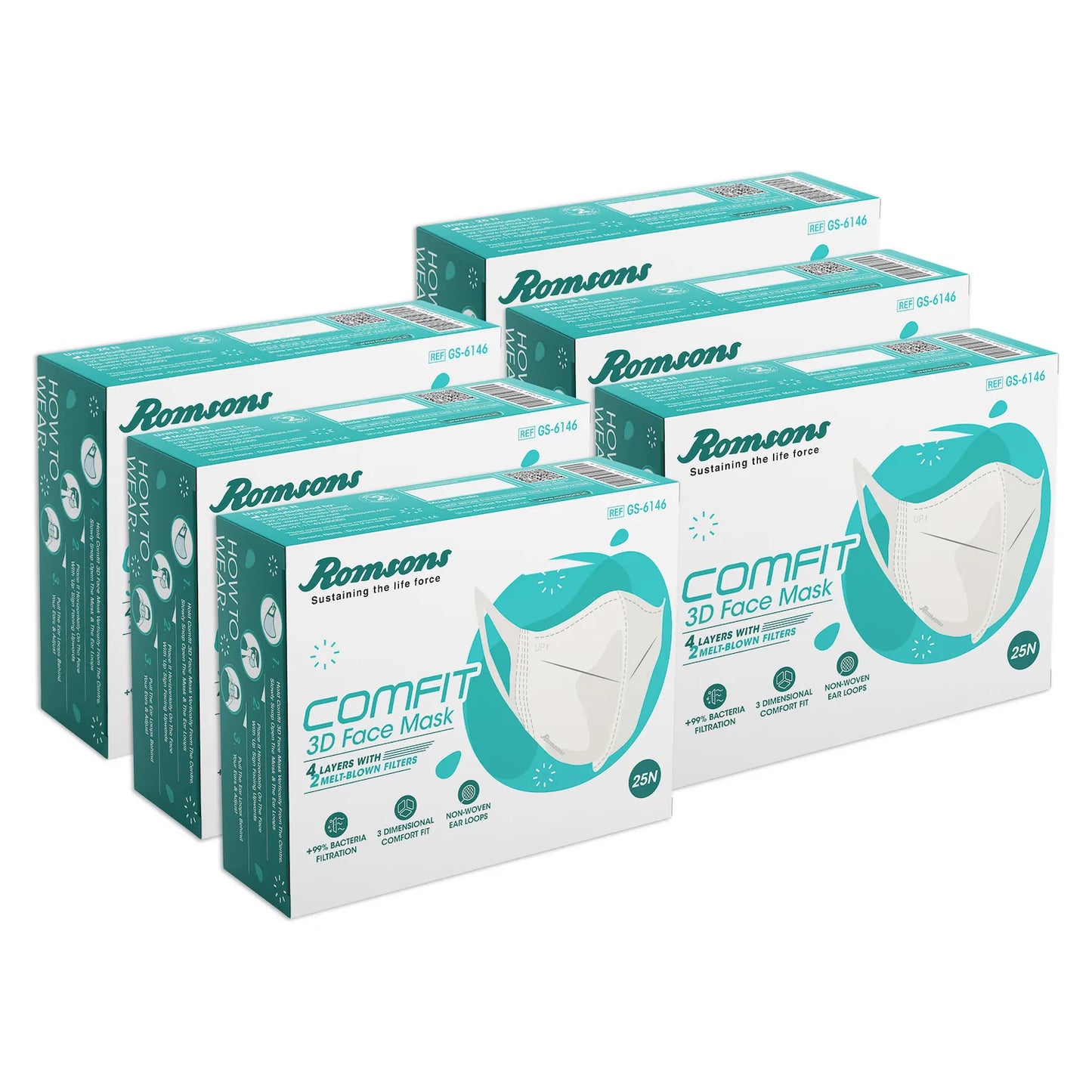 Comfit 3D Face Mask (25 PCS/PACK)