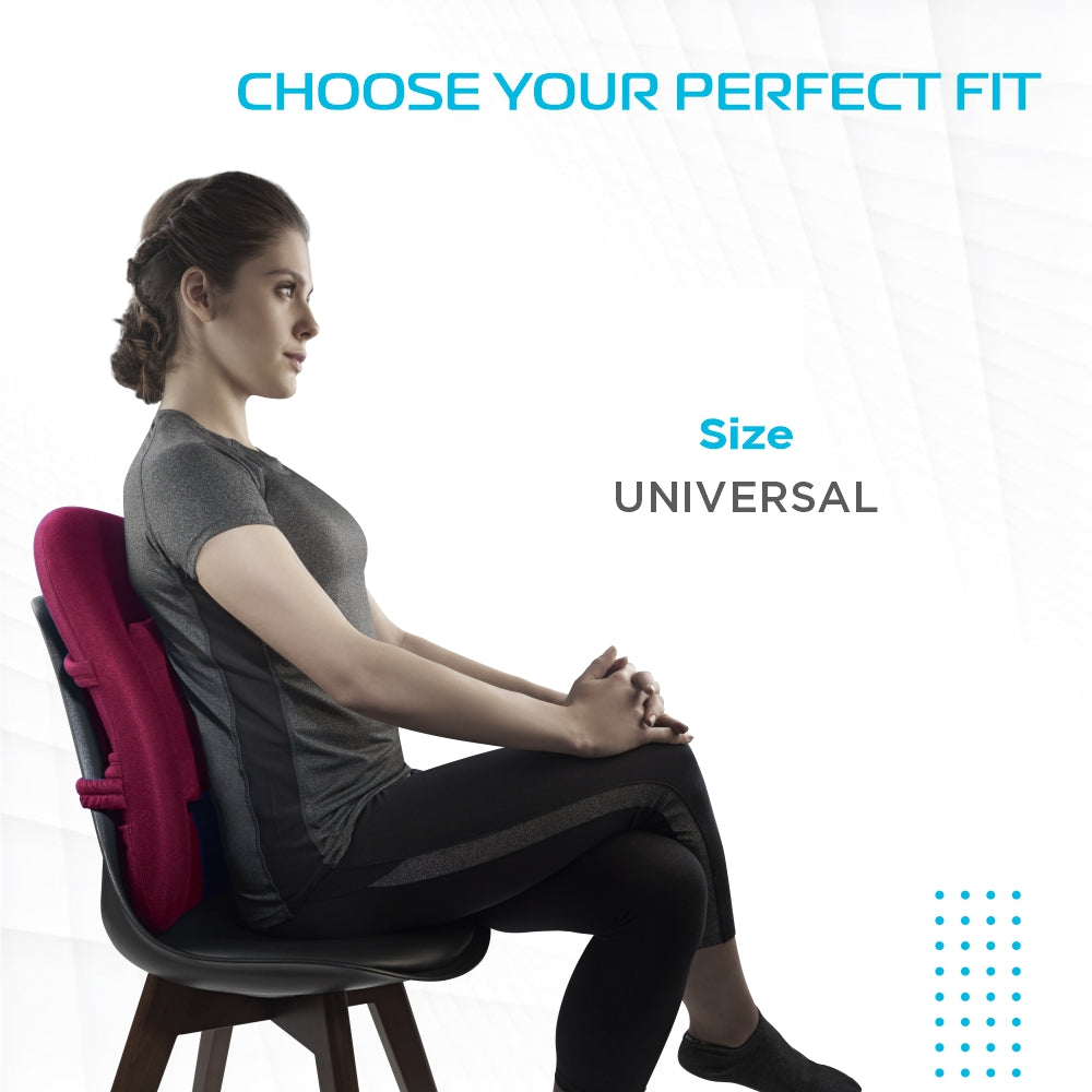 ORTH. BACK SUPPORT -  MAROON