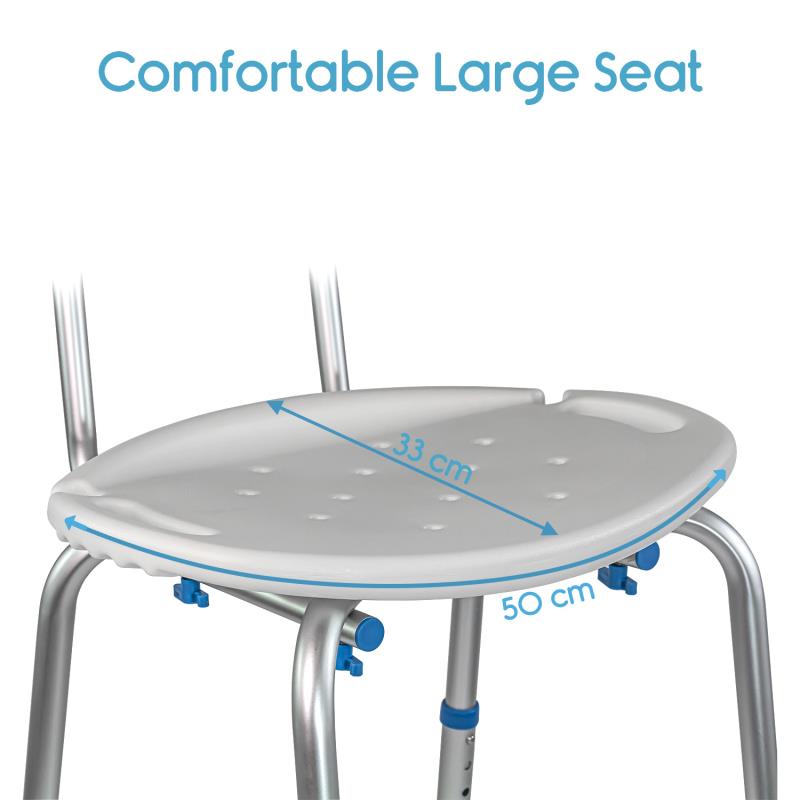 KosmoCare Shower bench with back (RX102)