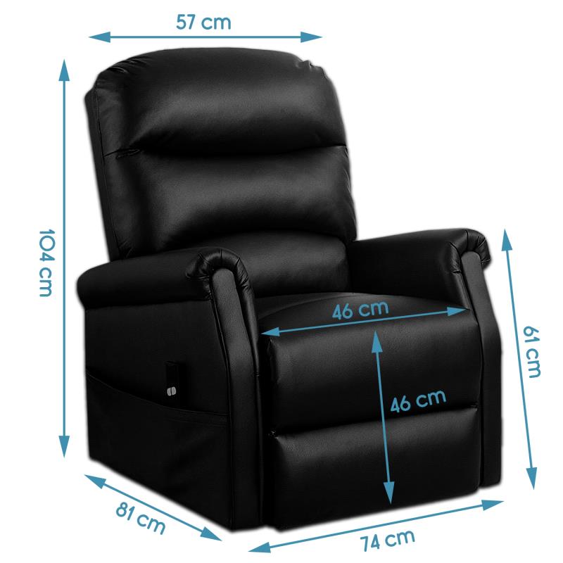 KosmoCare Electric Plush Micro Leather Power Lift Recliner Living Room Chair