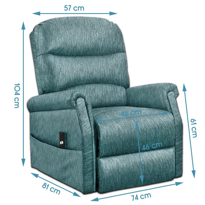 KosmoCare Electric Plush Power Lift Recliner Living Room Chair - Color Teal