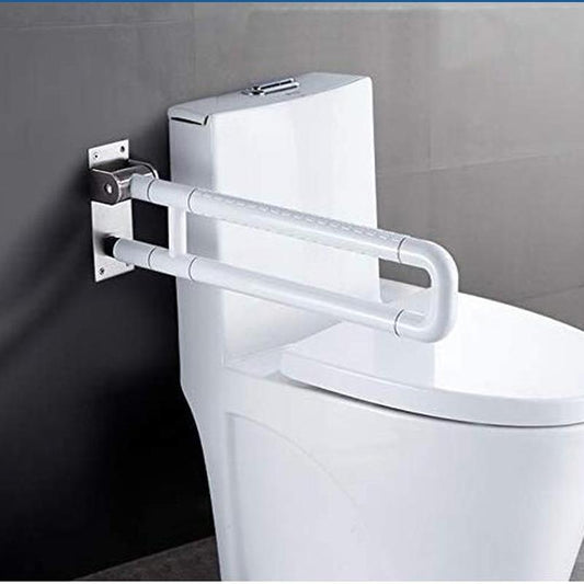 KosmoCare Wall Mounted Flip up Grab Bar Rails with Anti-Slip Nylon Grip - 24 inches