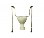 HEIGHT ADJ. TOILET SAFETY RAIL SS