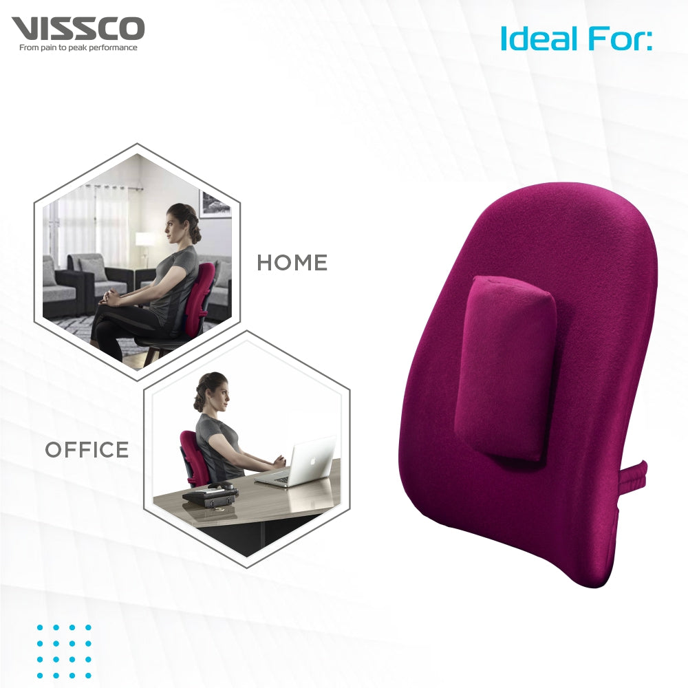 ORTH. BACK SUPPORT -  MAROON