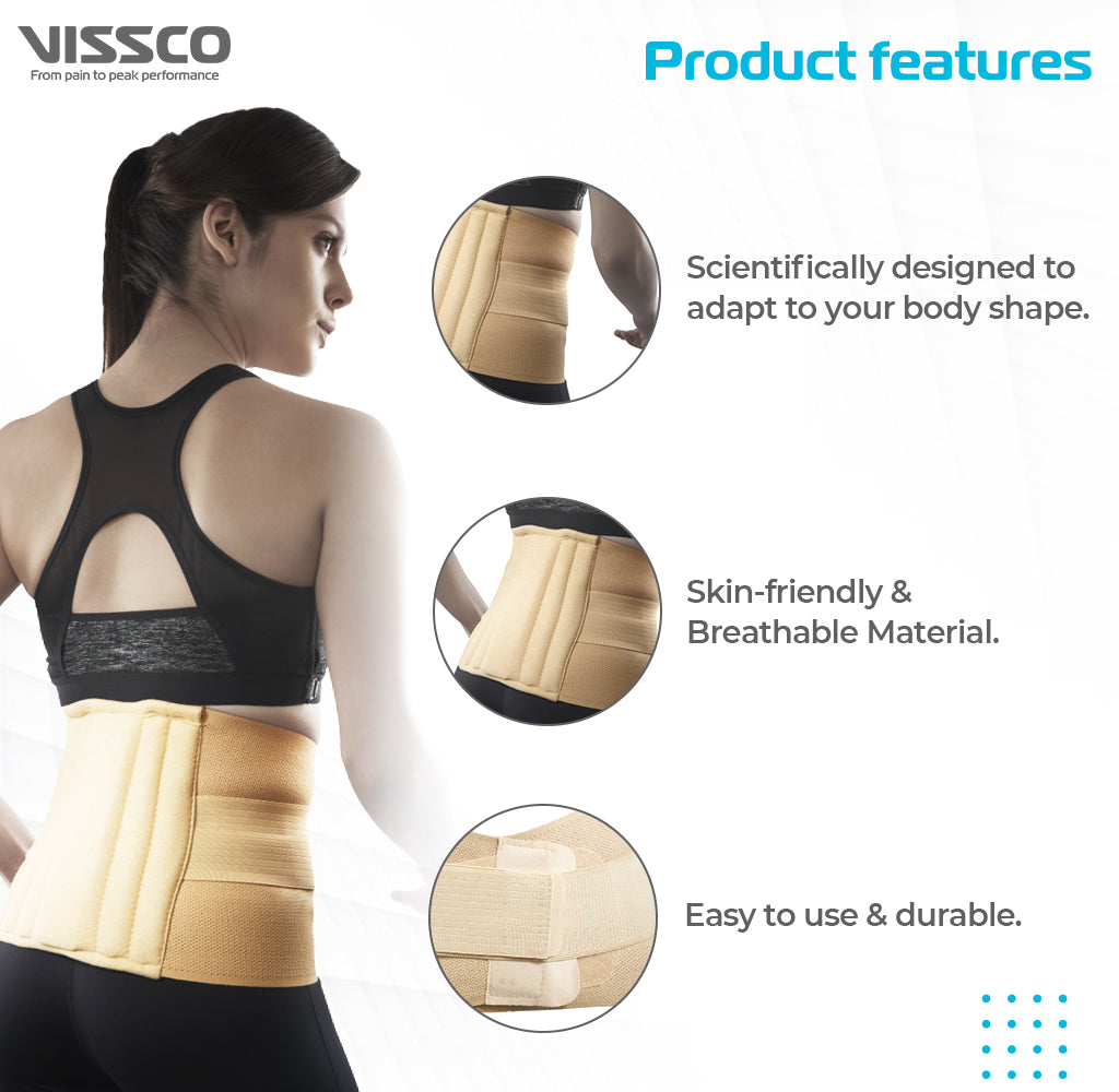"SACRO LUMBAR BELT 10"" BACK- DOUBLE STRAP"
