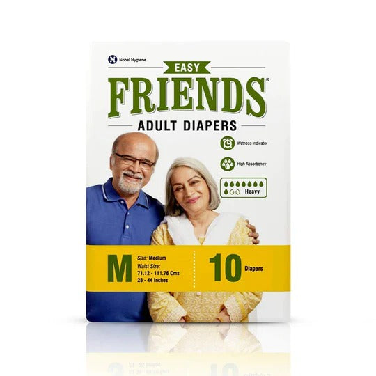 Friends Easy Adult Diapers + Premium Underpads Combo Pack